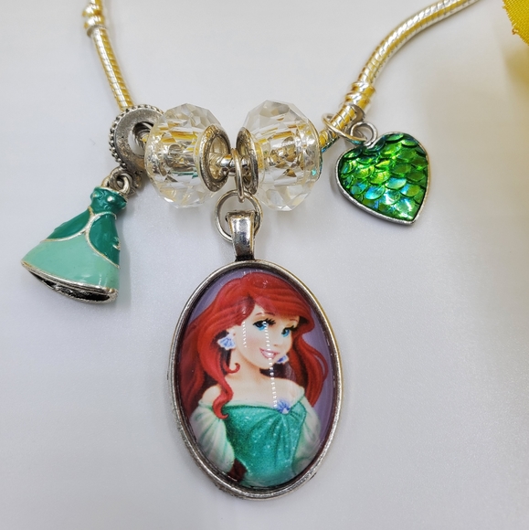 Little Mermaid 925 s.silver big charm bracelet - Picture 4 of 10